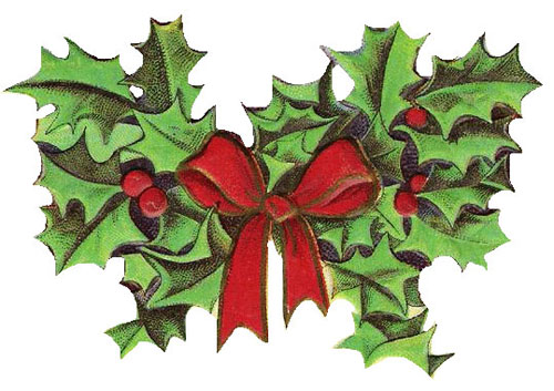 clipart christmas holly free - photo #45